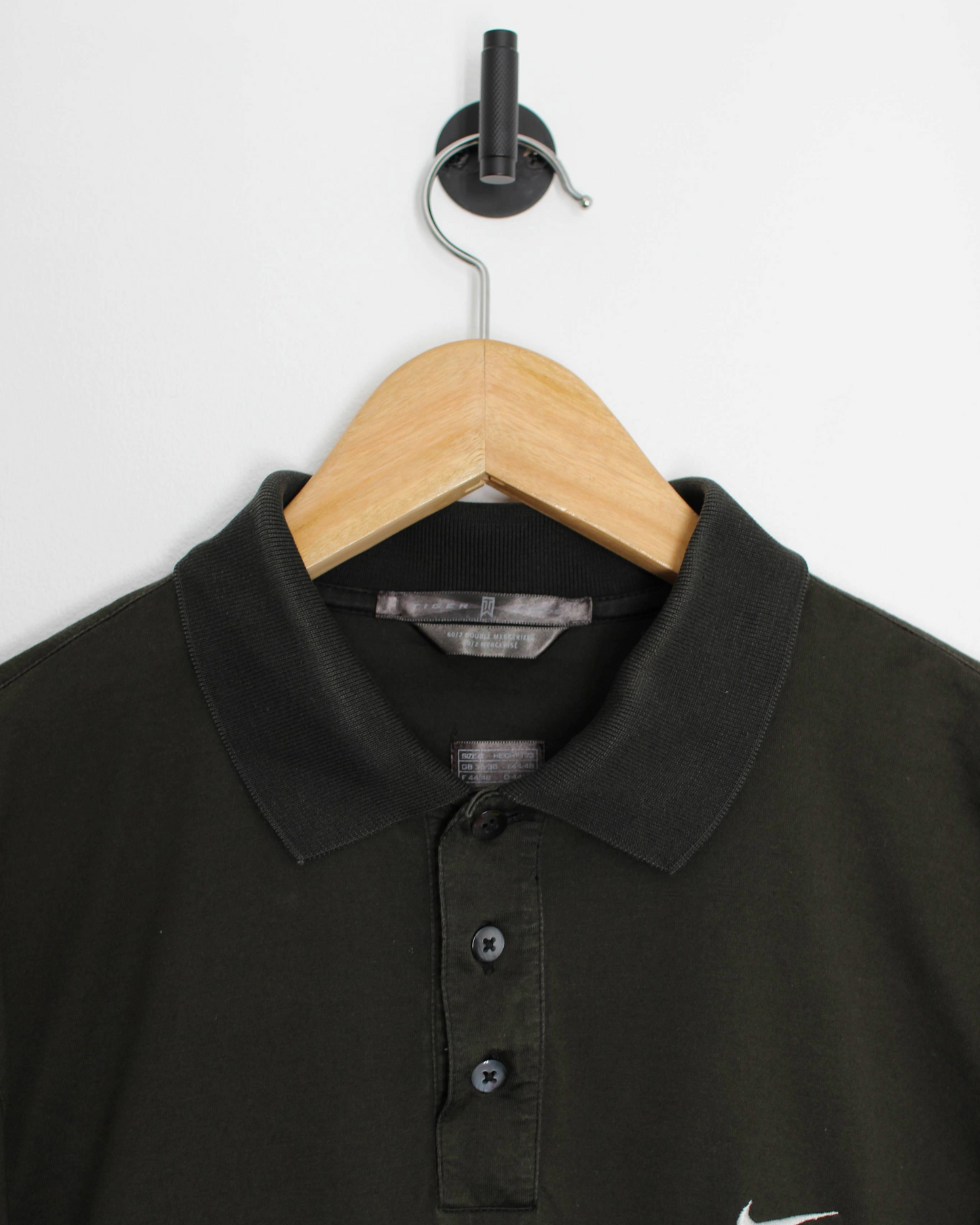 00s Tiger Woods Black Polo-Shirt (S)