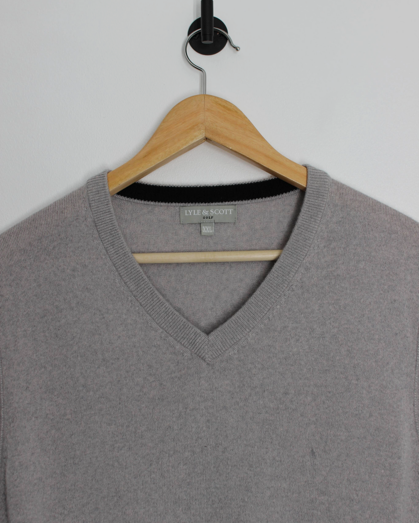 Lyle & Scott Grey Wool Golf Vest (XXL)