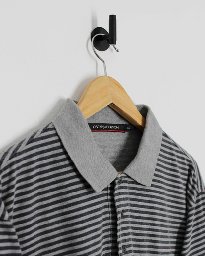 2001 Ryder Cup Oscar Jacobson Striped Polo-Shirt (XL)