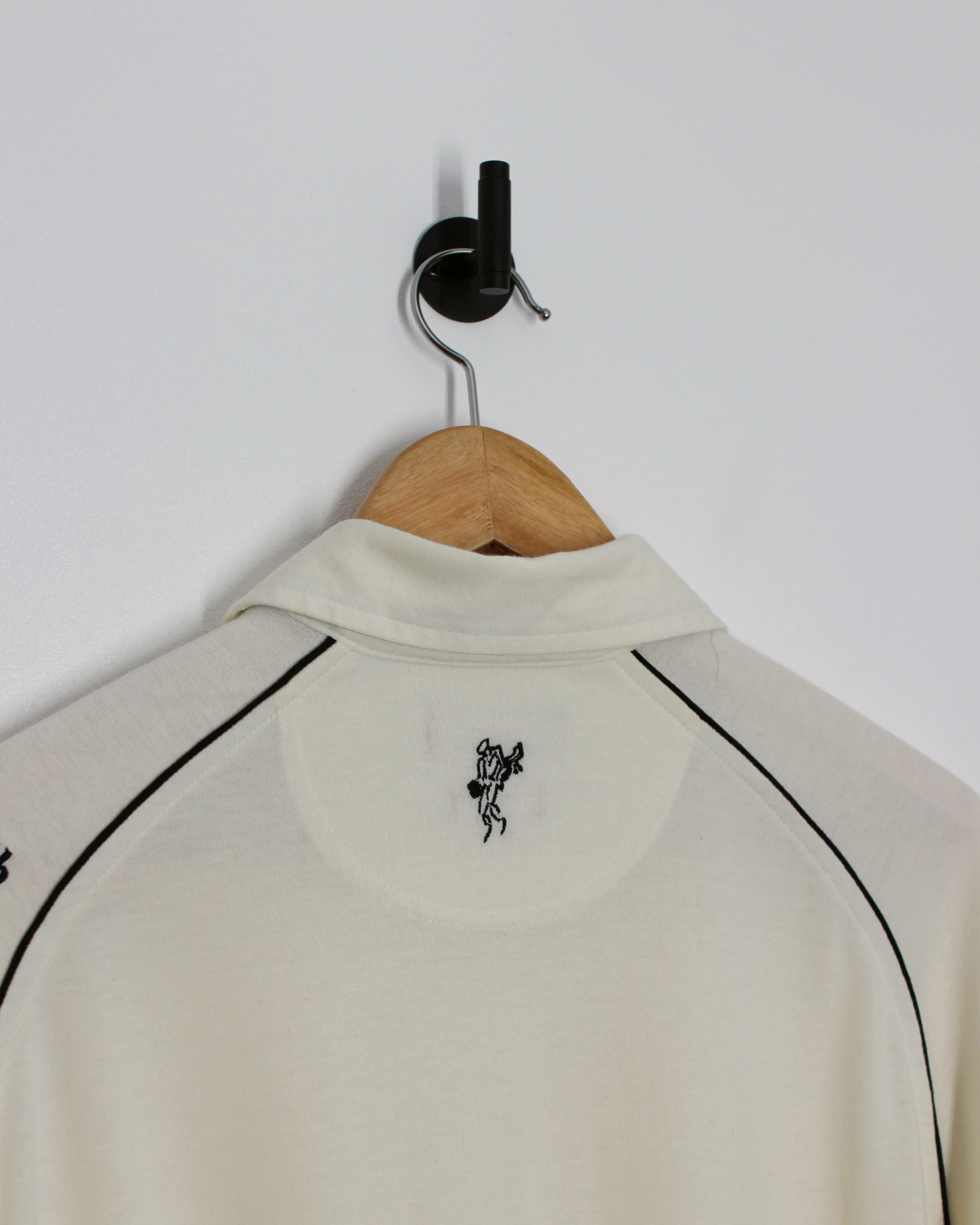 Ashworth Cream Long Sleeve Polo-Shirt (L)