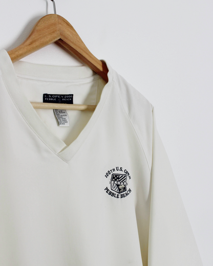 2000 US Open Pebble Beach White V-Neck Windbreaker (M)