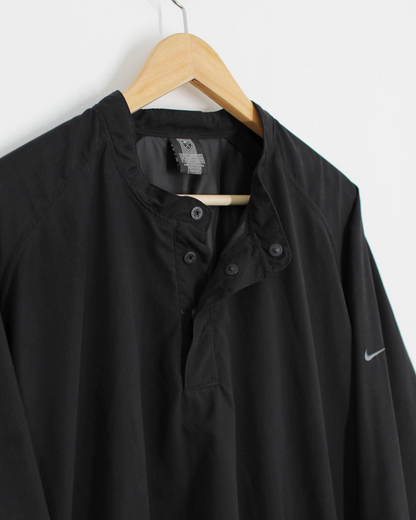 00s Nike Black Buttoned Windbreaker (L)