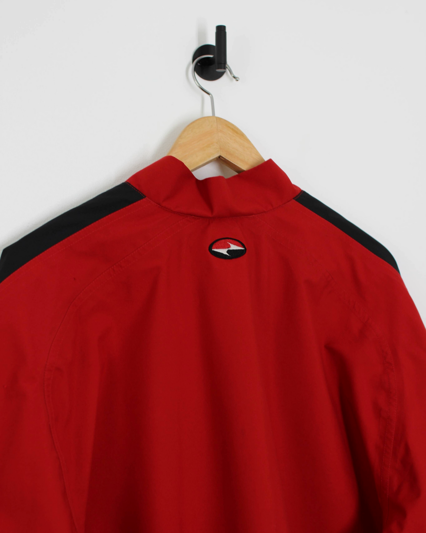90s Nike Yin Yang Red/Black Half-Zip Windbreaker (L/XL)