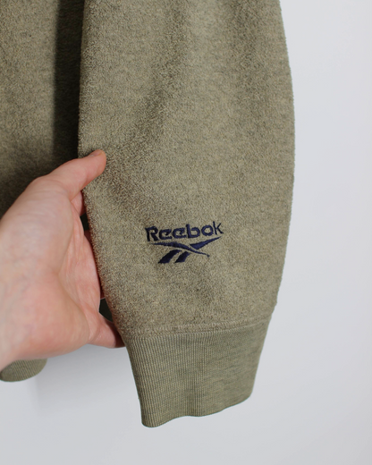 90s Reebok Lightweight Khaki Crewneck Sweatshirt (M)