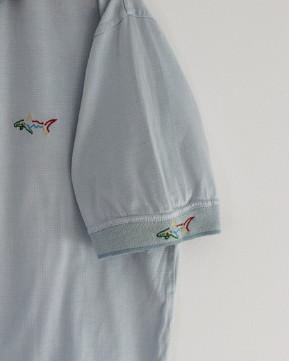 90s Greg Norman Light Blue Polo-Shirt (M)