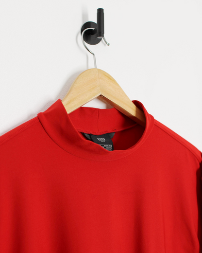 00s Nike Tiger Woods Red Long Sleeve Mock Neck (L)
