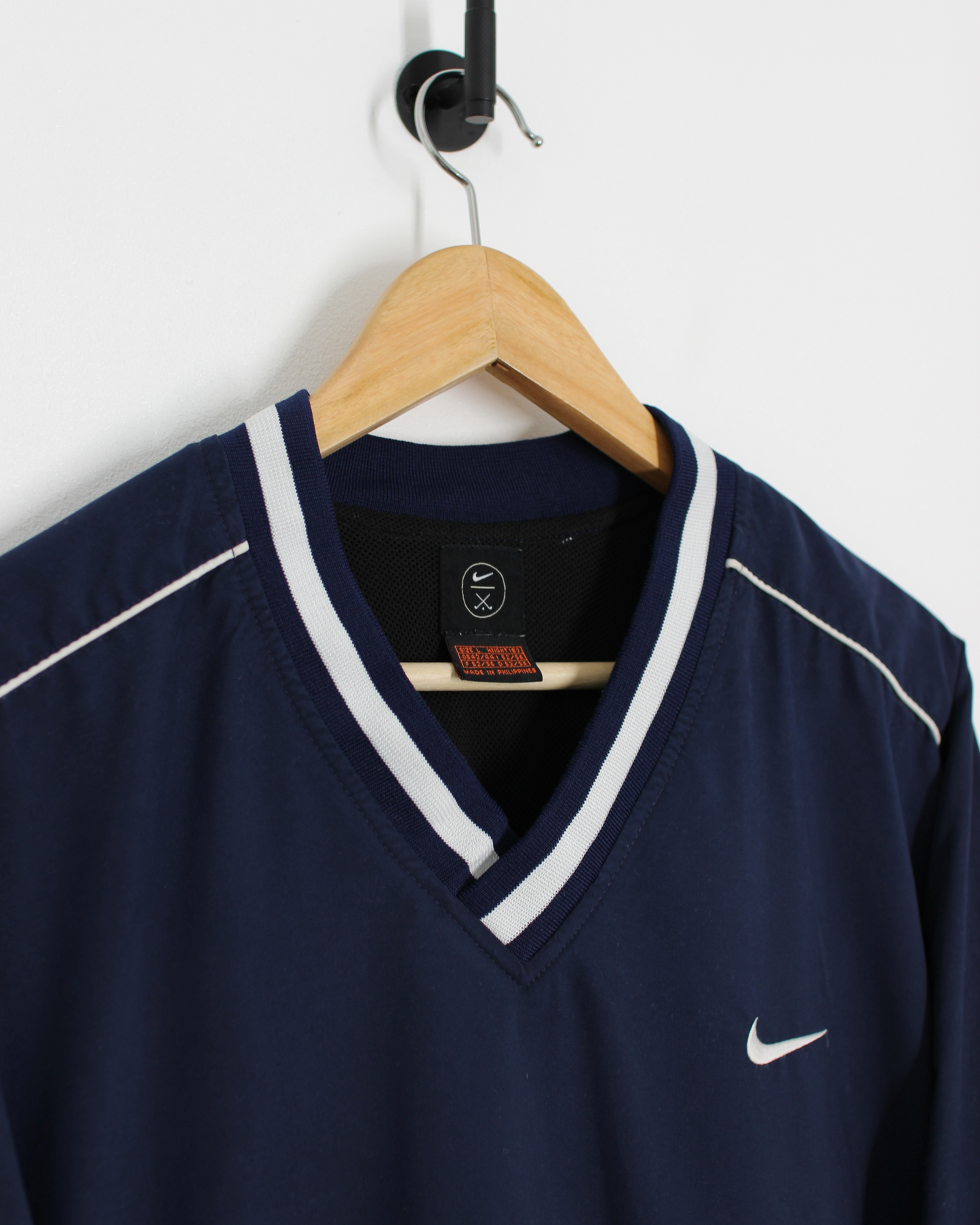 90s Nike Navy/White Windbreaker (L)