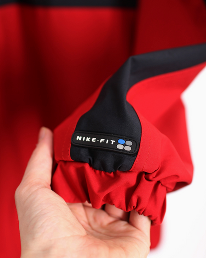 90s Nike Yin Yang Red/Black Half-Zip Windbreaker (L/XL)