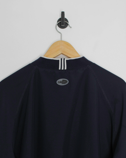Adidas Dark Navy V-Neck Windbreaker (M)