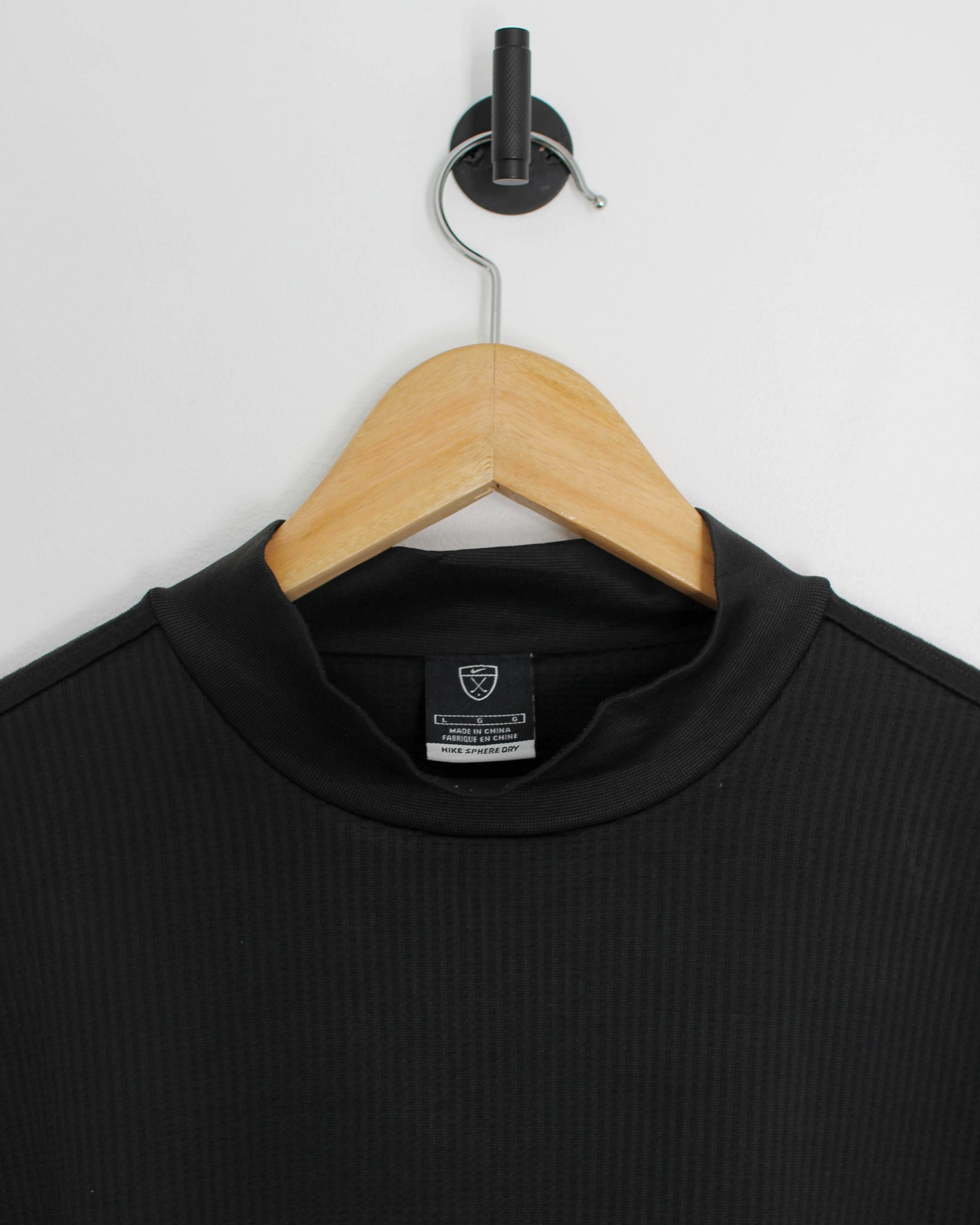 00s Nike Long Sleeve Black Mock Neck (L)
