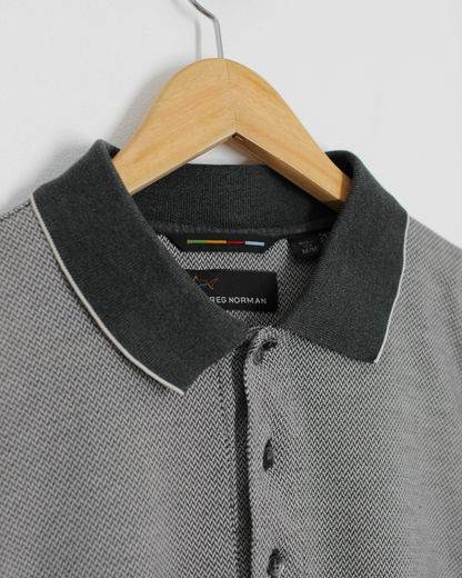 00s Greg Norman Woven Polo-Shirt (M)