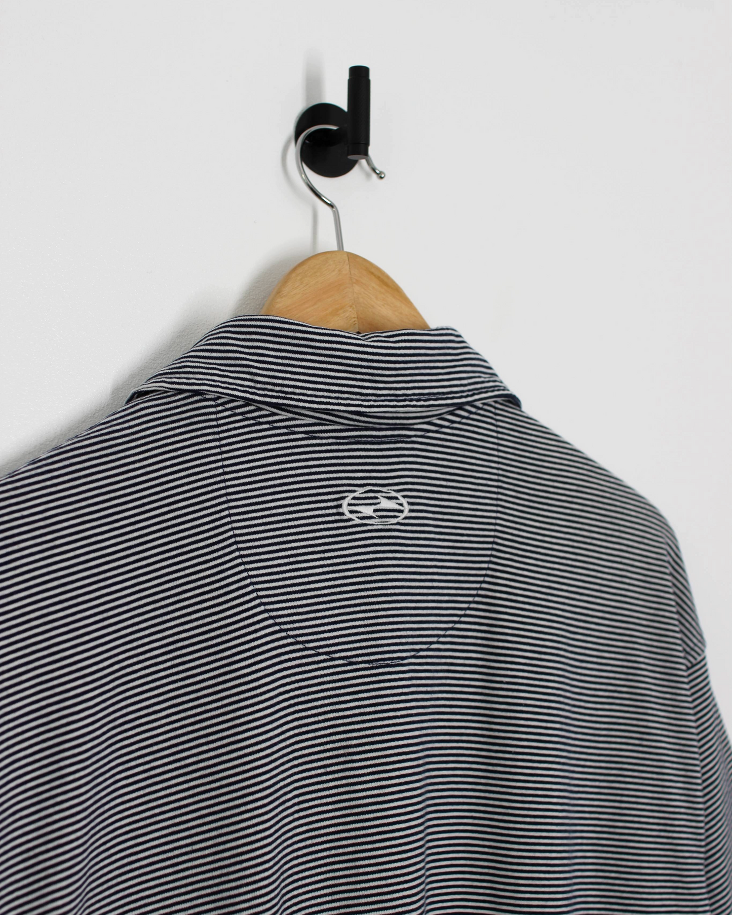 90s Nike Yin Yang White/Black Zipped Polo-Shirt (XL)