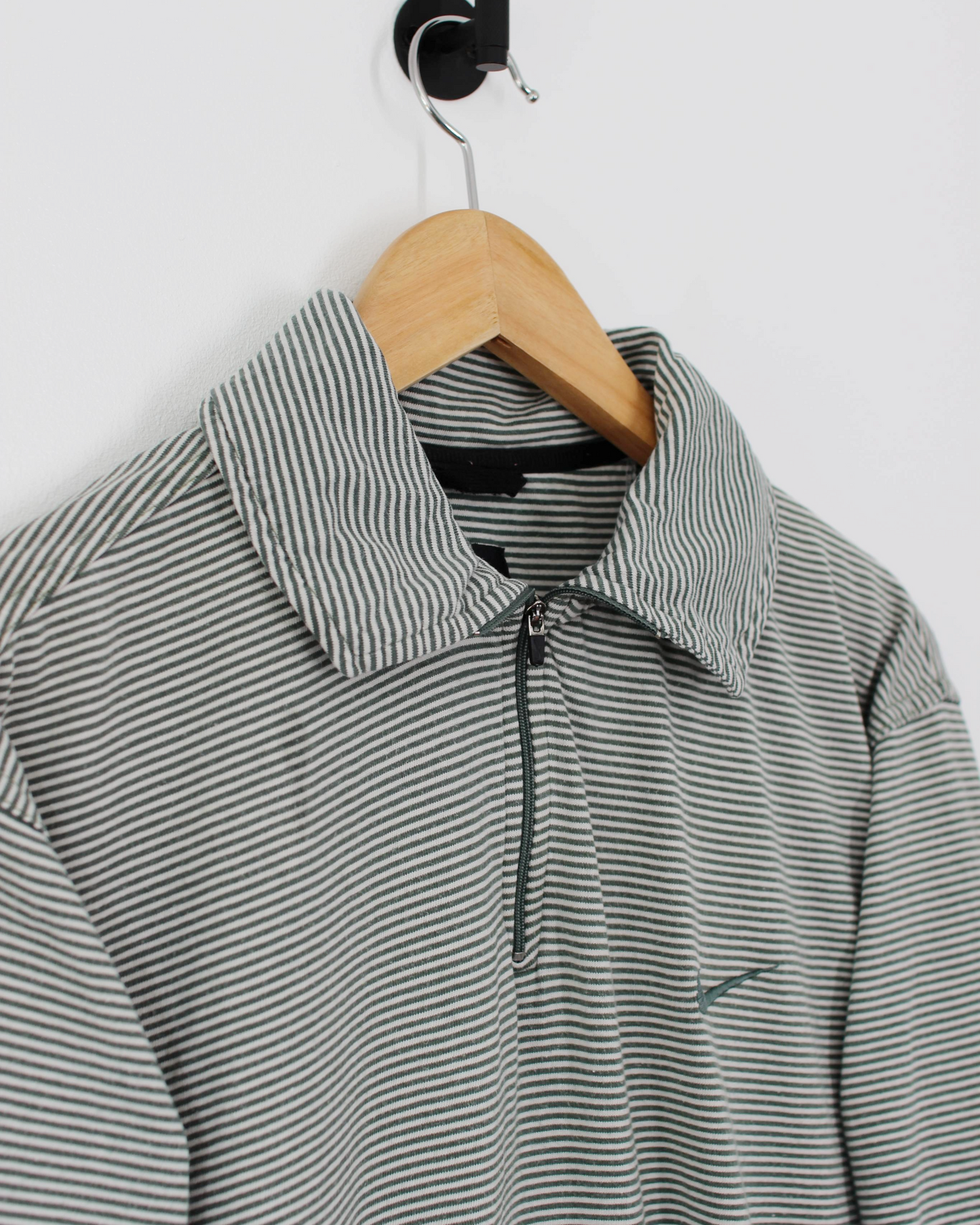 90s Nike Yin Yang Striped Polo-Shirt (XL)