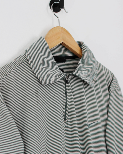 90s Nike Yin Yang Striped Polo-Shirt (XL)