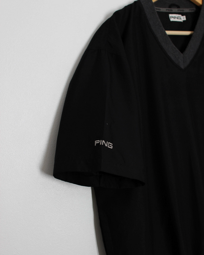 00s Ping Black Short Sleeve Windbreaker (M)