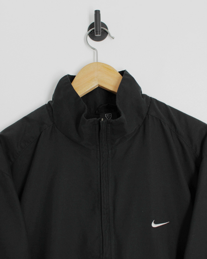 00s Nike Black Short Sleeve Windbreaker (L)
