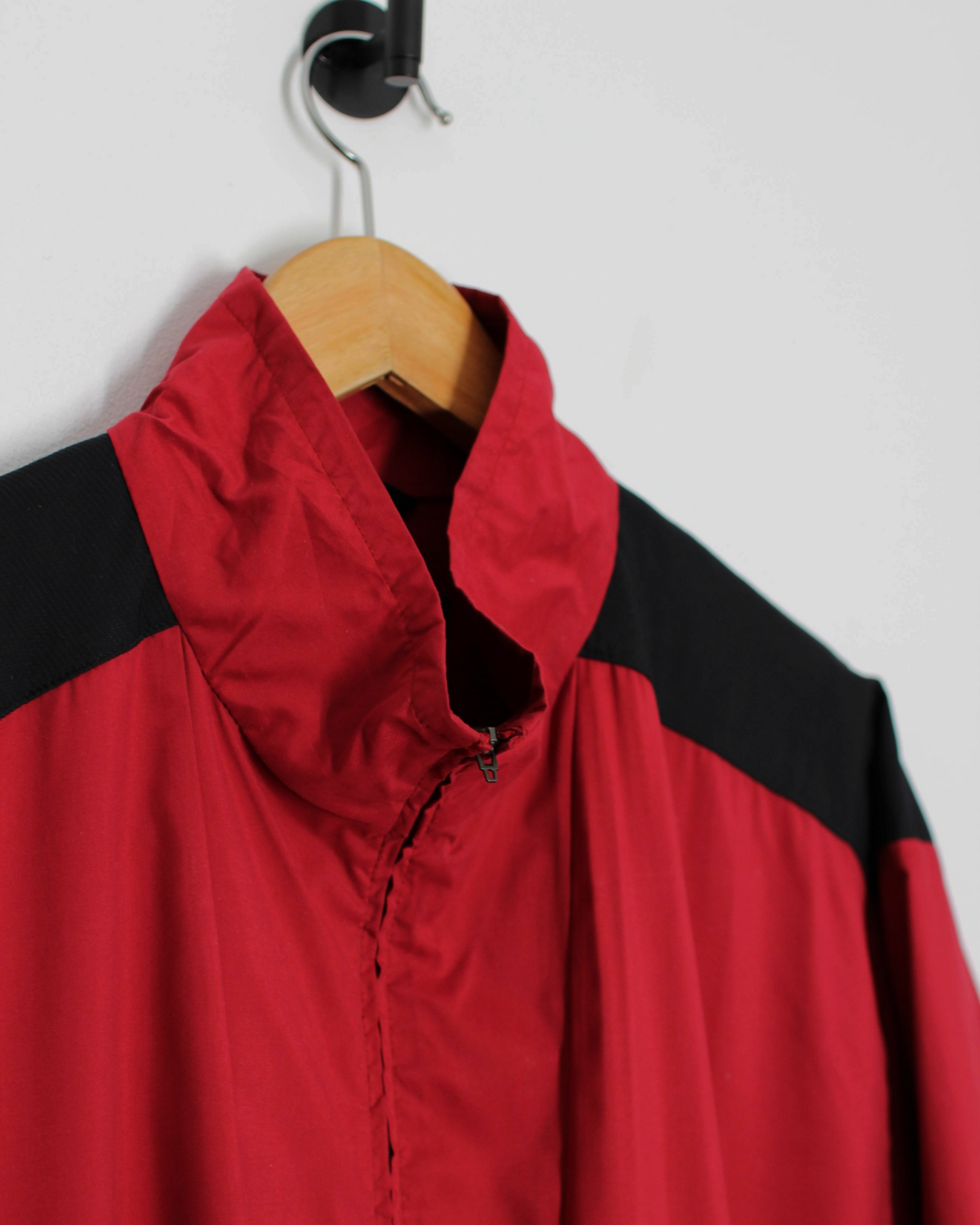 00s Nike Shield Logo Red/Black Quarter Zip Jacket (M)