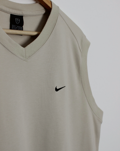 00s Nike Cream Golf Vest (L)