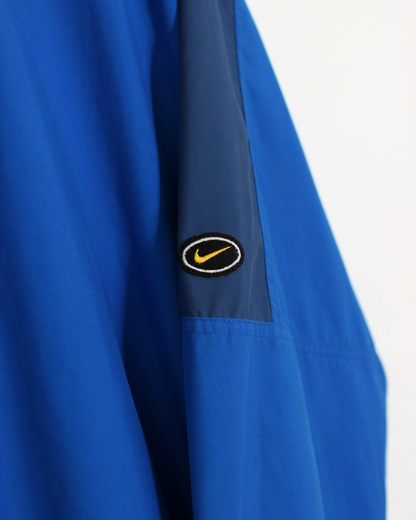 90s Nike Blue V-Neck Windbreaker (L)