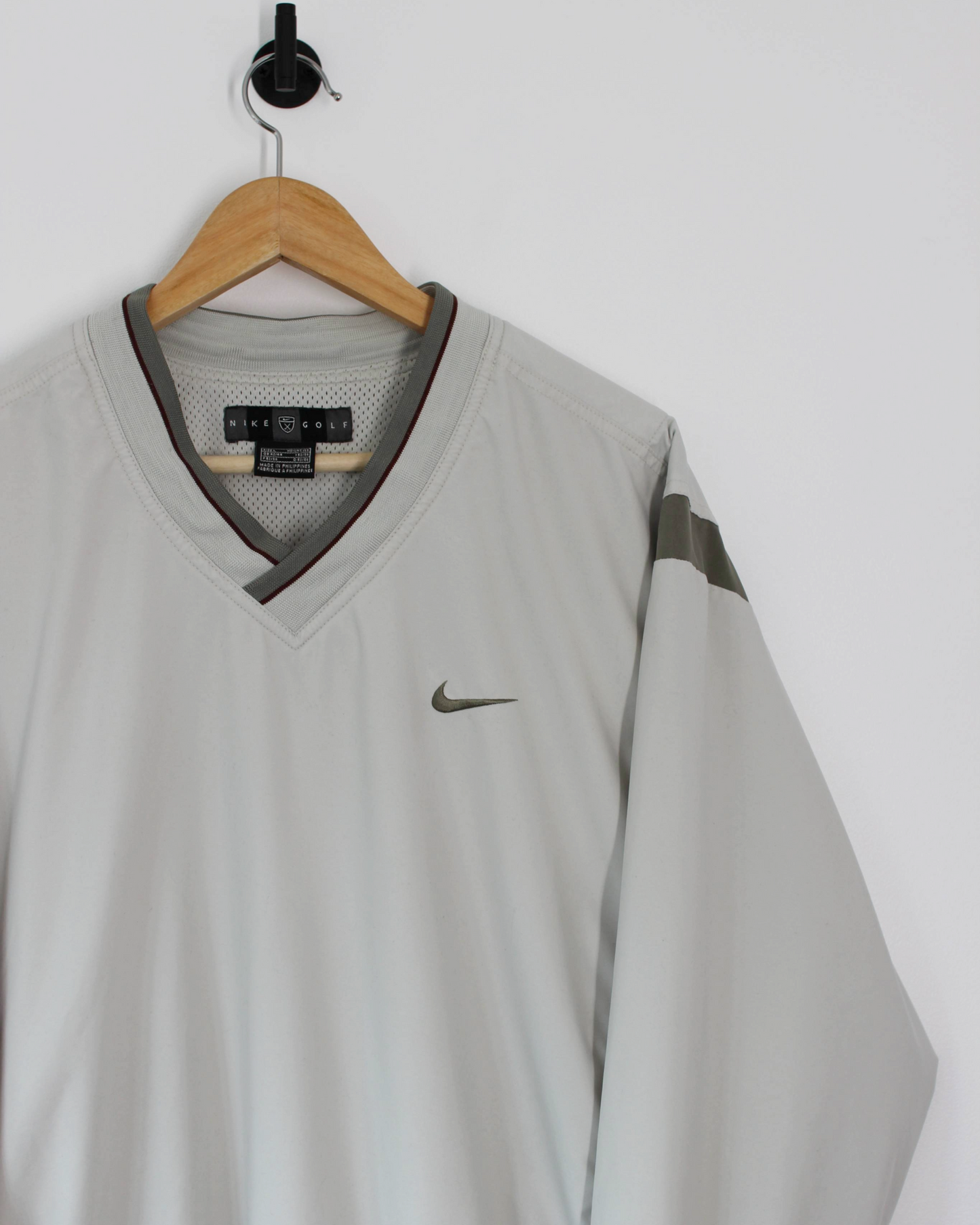 00s Nike Khaki/Cream Windbreaker (L)