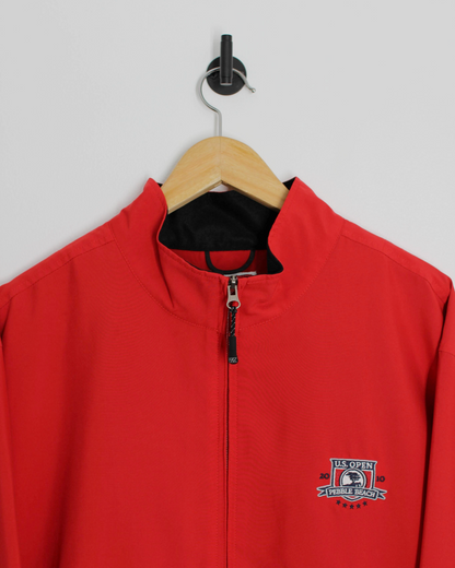 2010 US Open Cutter & Buck Red Half Zip Jacket (XL)