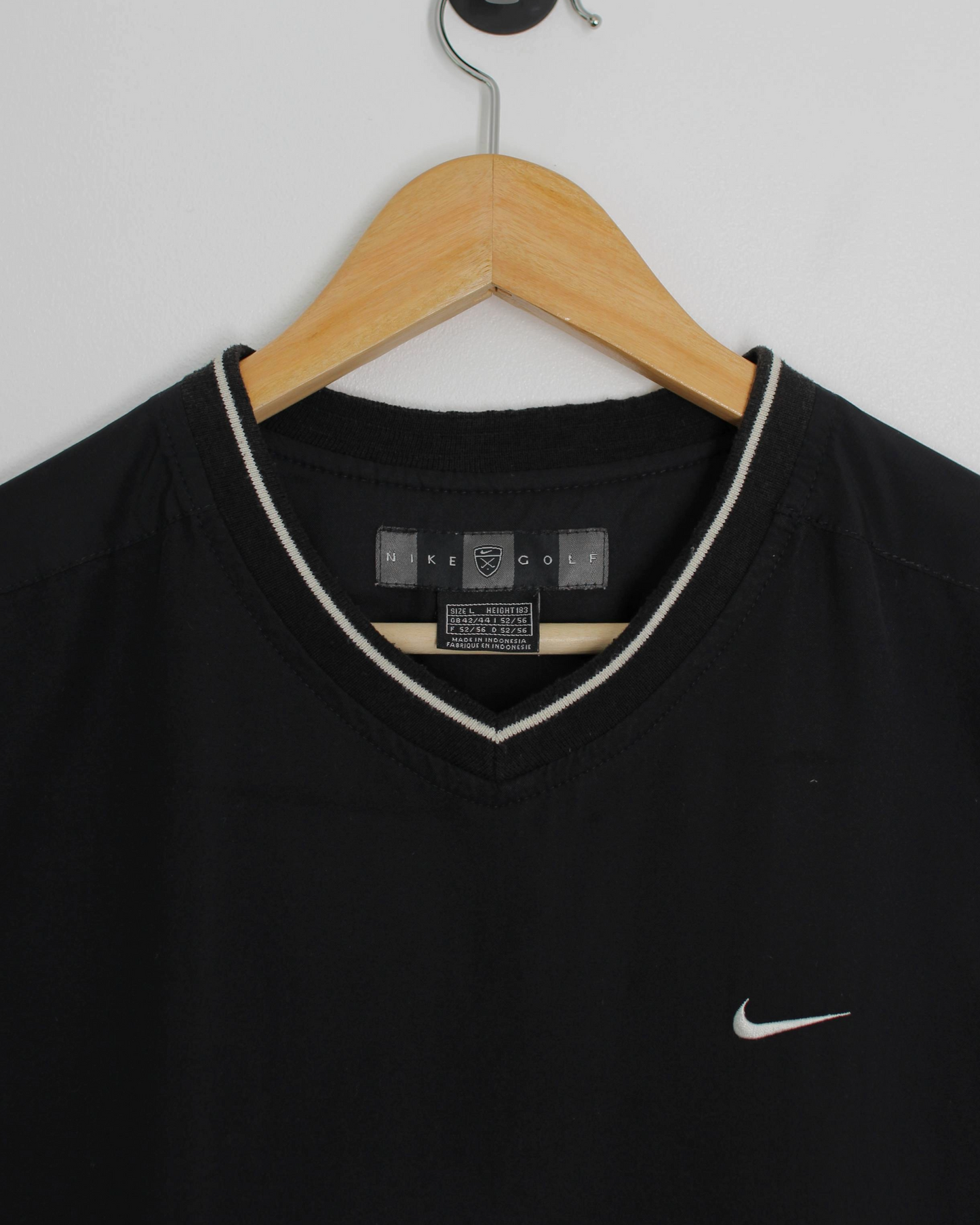 00s Nike Black/White Golf Vest (L)