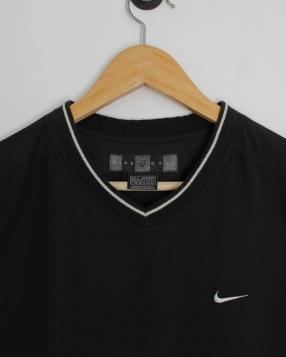 00s Nike Black/White Golf Vest (L)