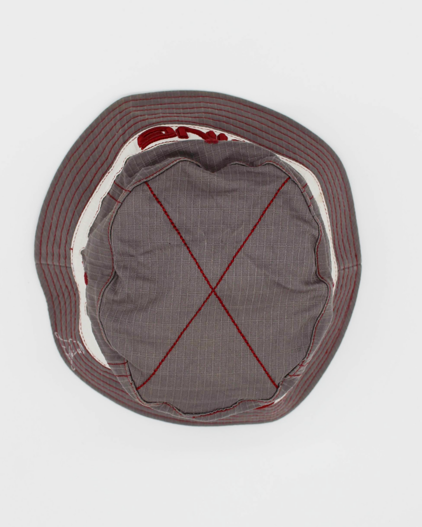 00s Ping Man Grey/Red Bucket Hat