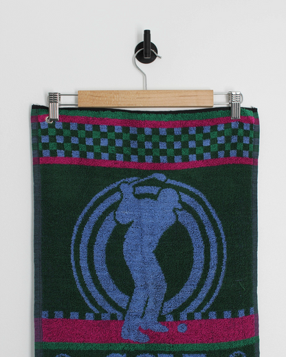 90s Abstract Green/Blue/Pink Golf Towel