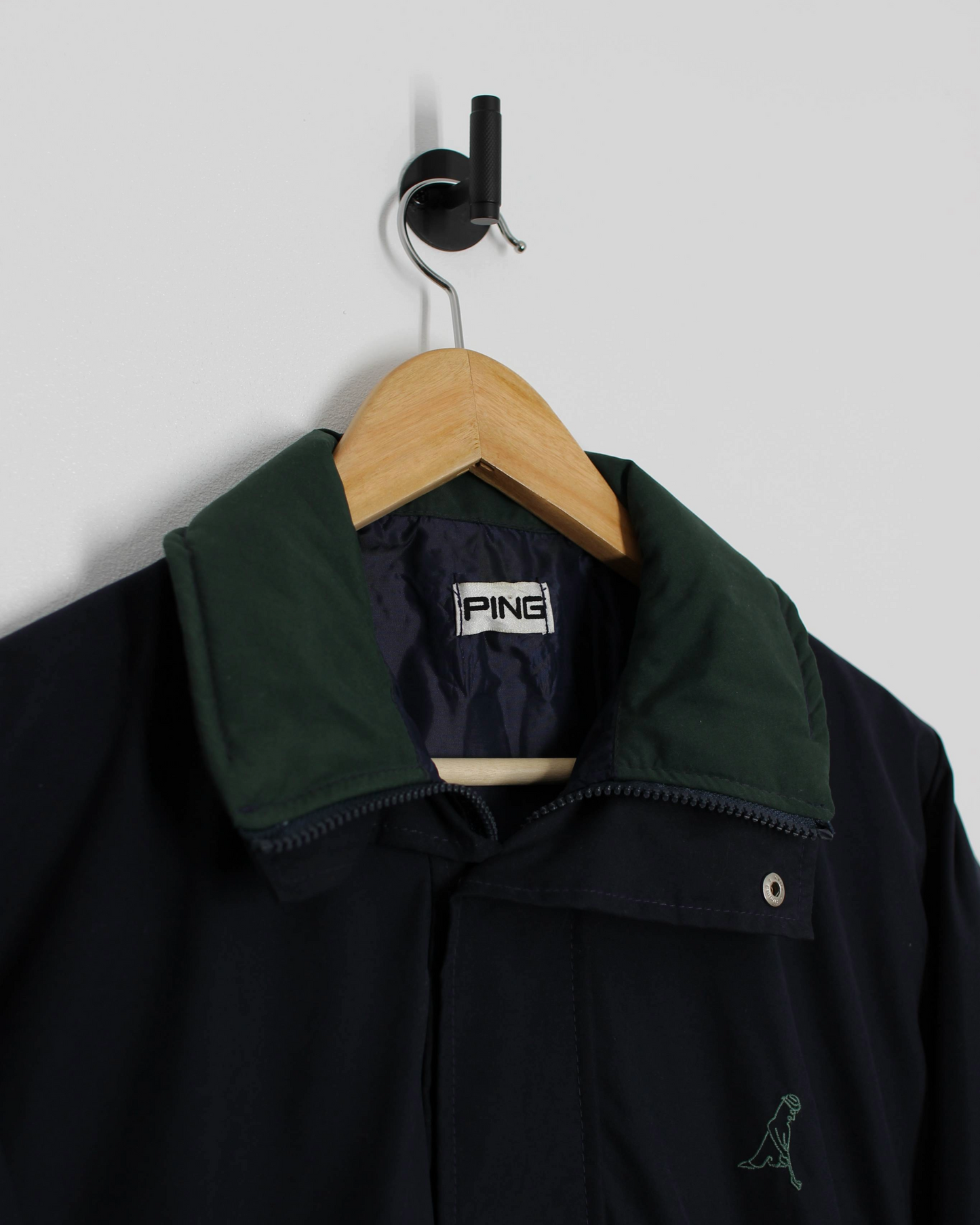 90s Ping Navy/Green Full Zip Jacket (XS)
