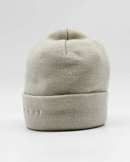 00s Nike Shield Logo Beige Beanie Hat