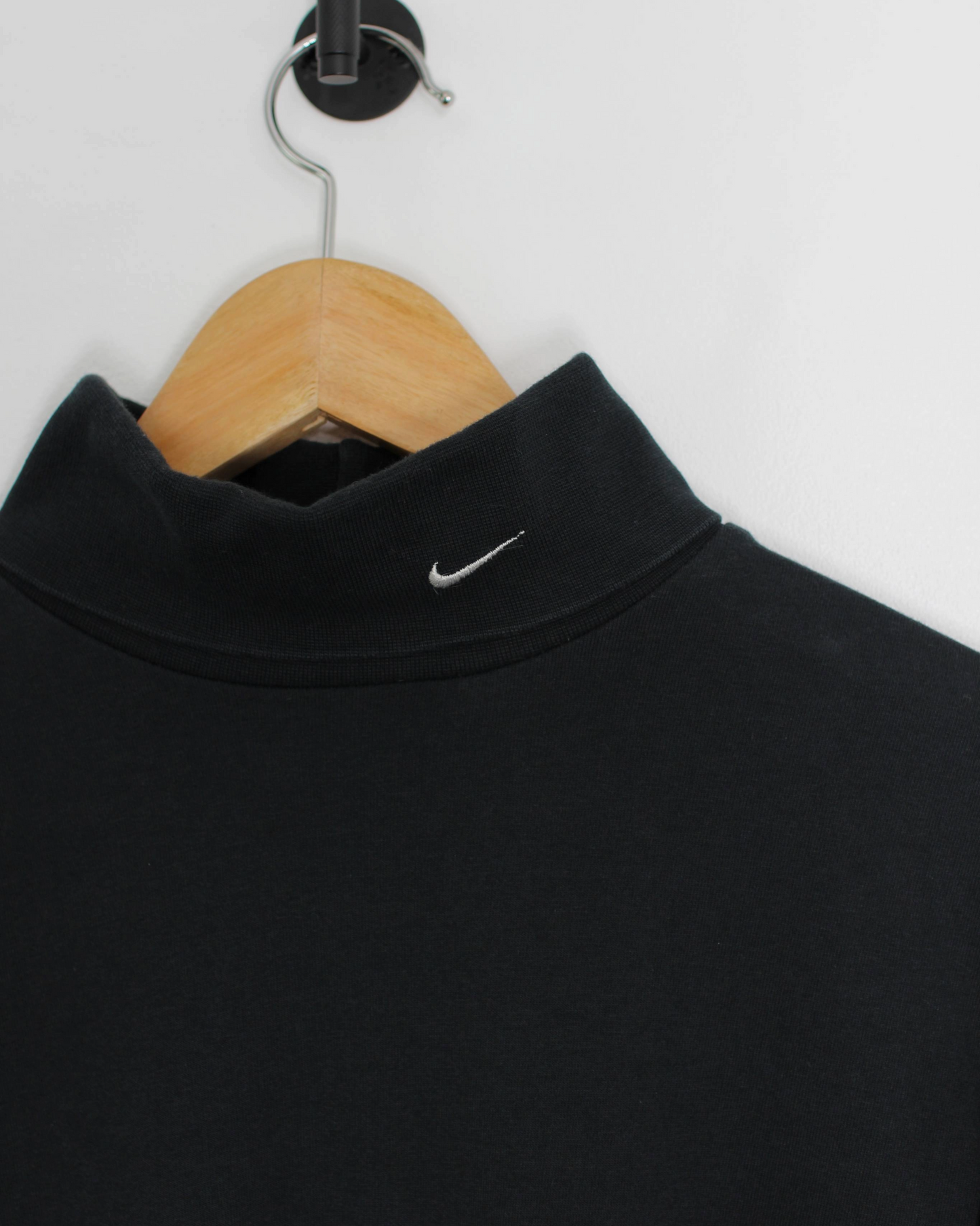 00s Nike Shield Logo Long Sleeve Turtle Neck Golf Shirt (M)