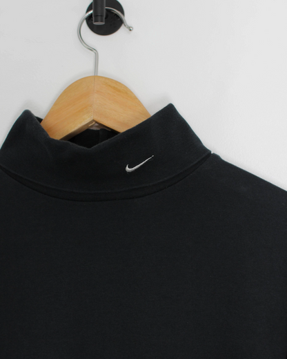 00s Nike Shield Logo Long Sleeve Turtle Neck Golf Shirt (M)
