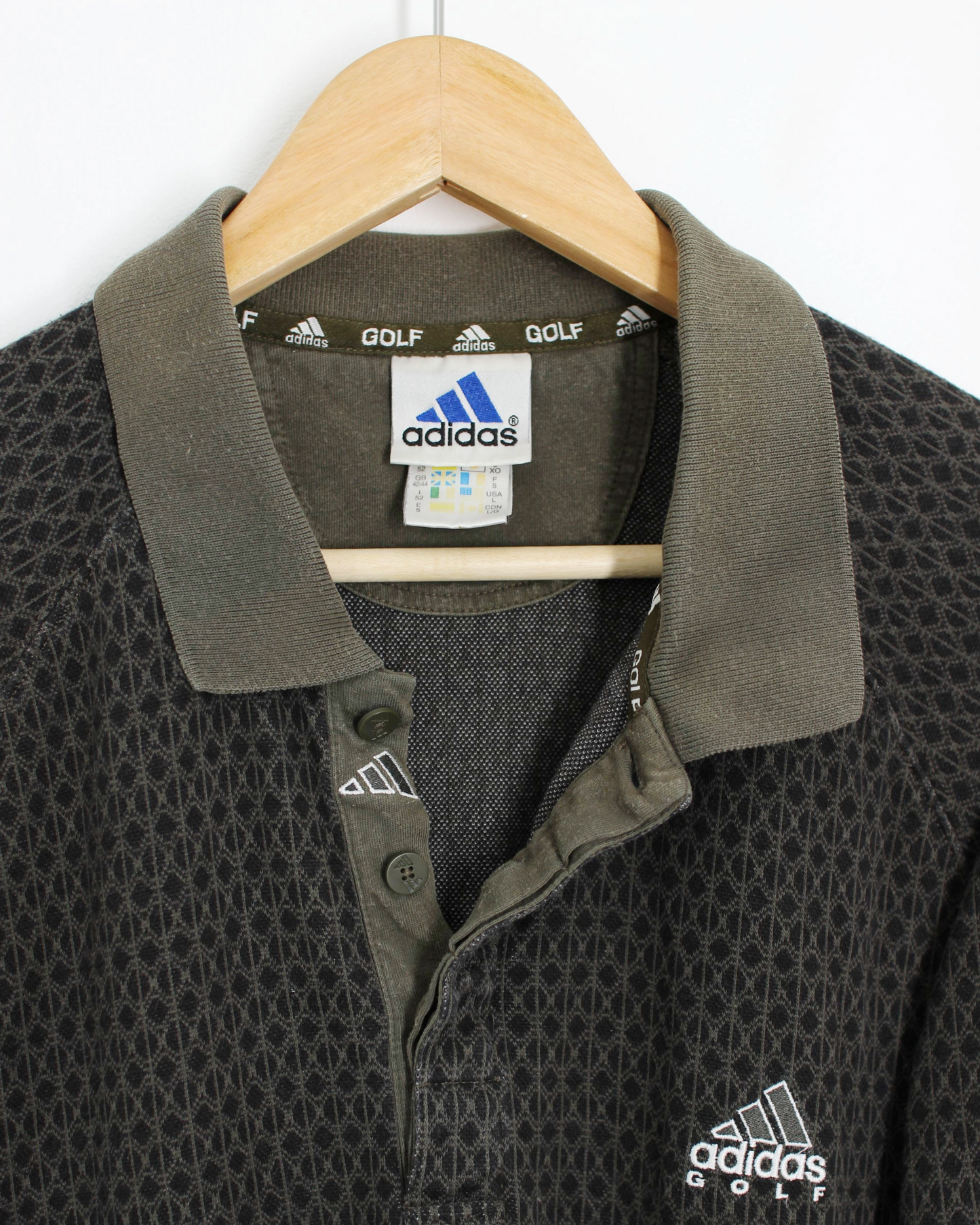 90s Adidas Golf Abstract Polo-Shirt (M/L)