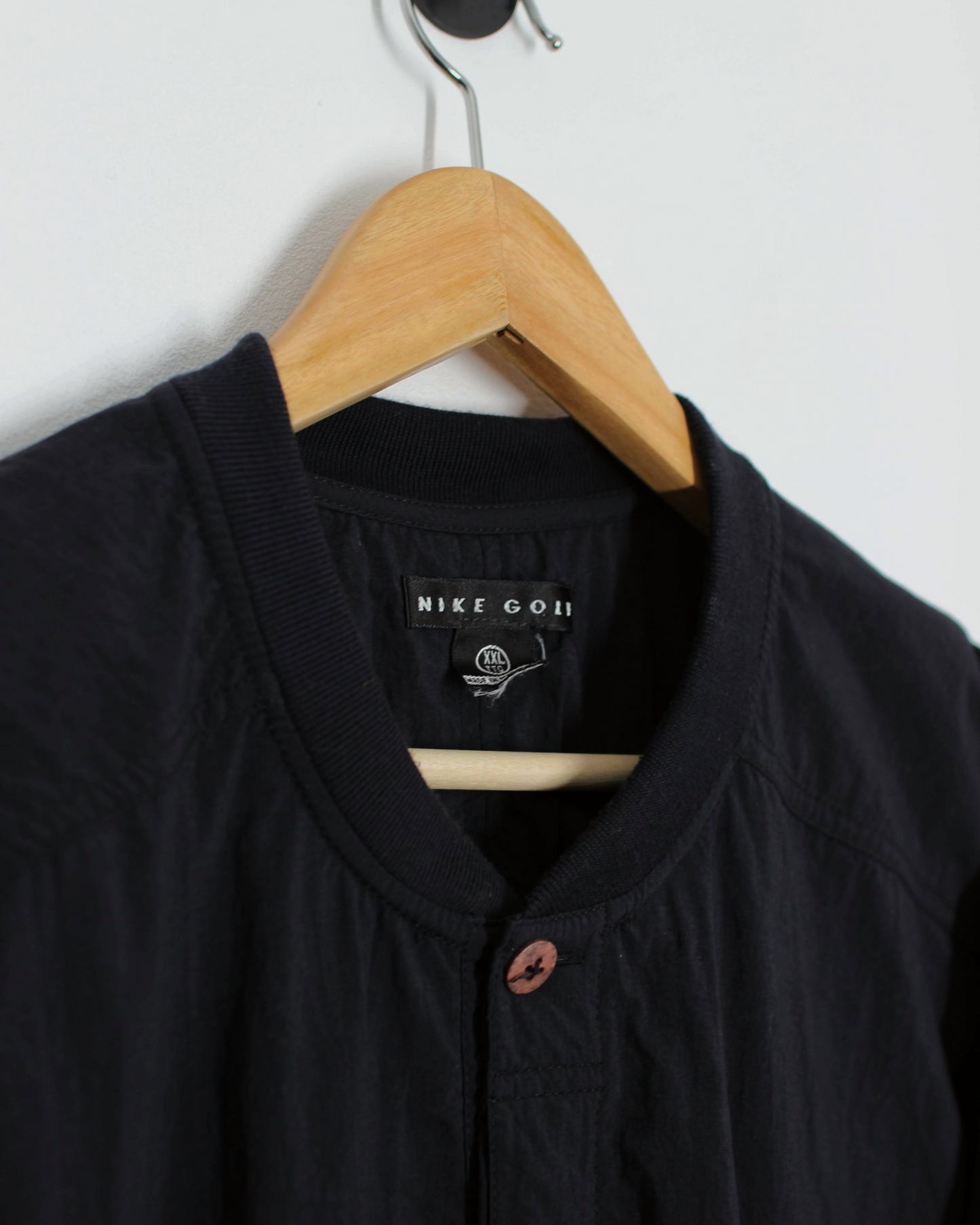 90s Nike Tour Black Buttoned Windbreaker (XXL)