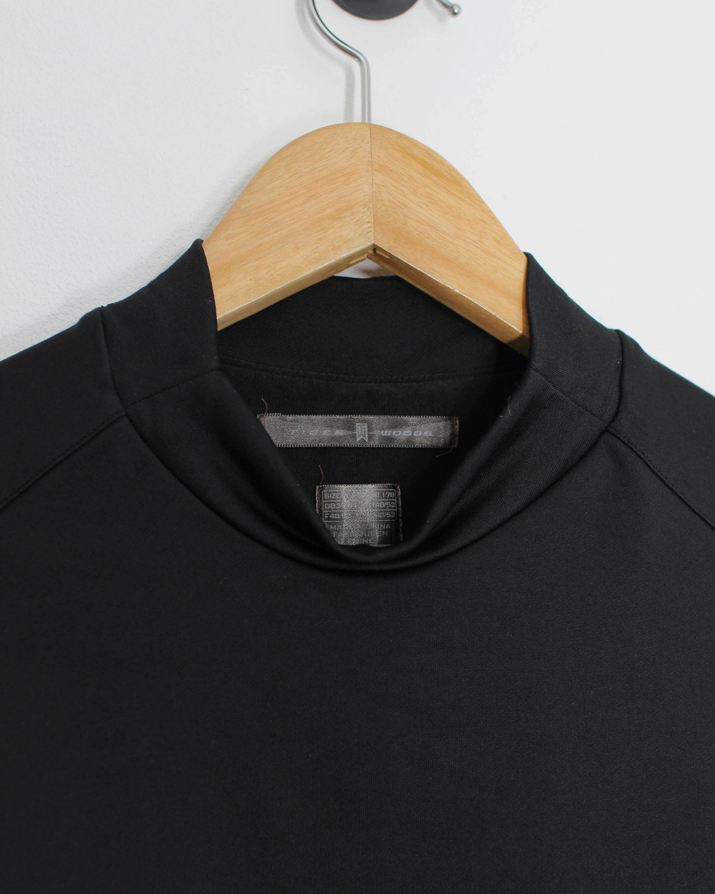 00s Nike Tiger Woods Black Long Sleeve Mock Neck Golf Top (S)