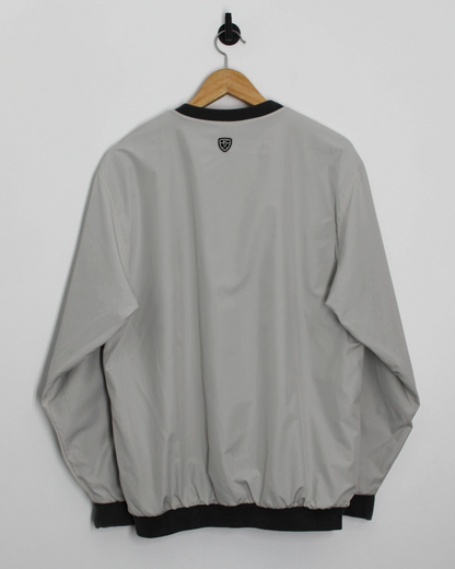 00s Nike Reversible Grey/Cream Pullover (S)