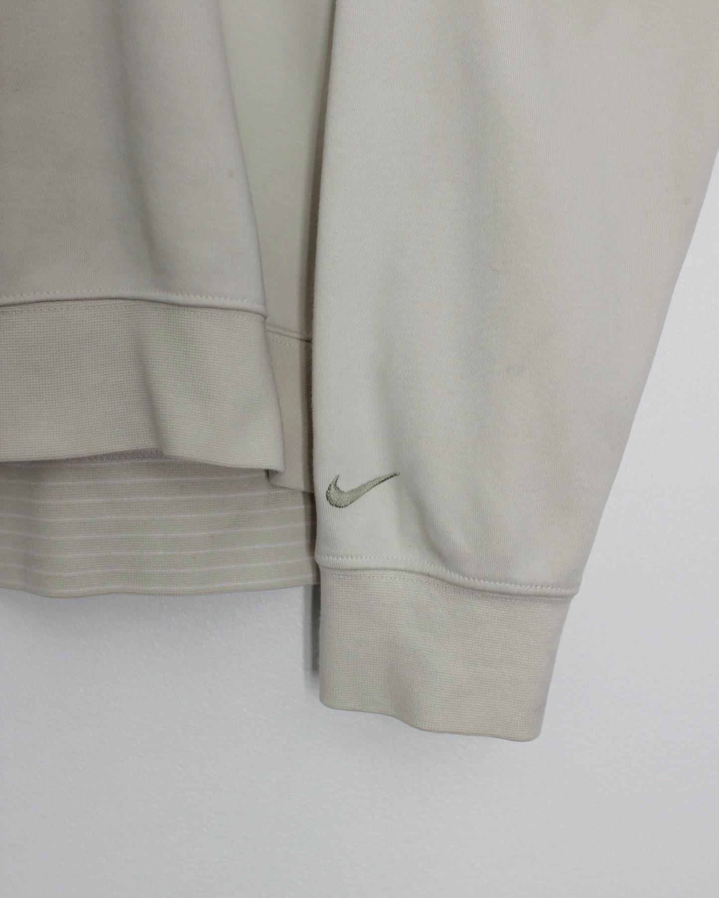 00s Nike Beige Quarter Zip Jumper (L)