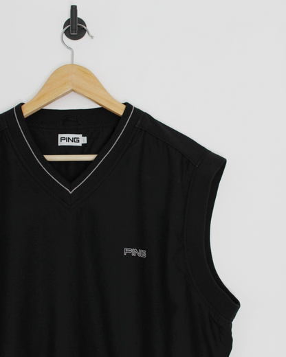 00s Ping Black Golf Vest (L)