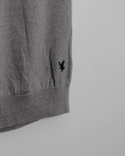 Lyle & Scott Grey Wool Golf Vest (XXL)