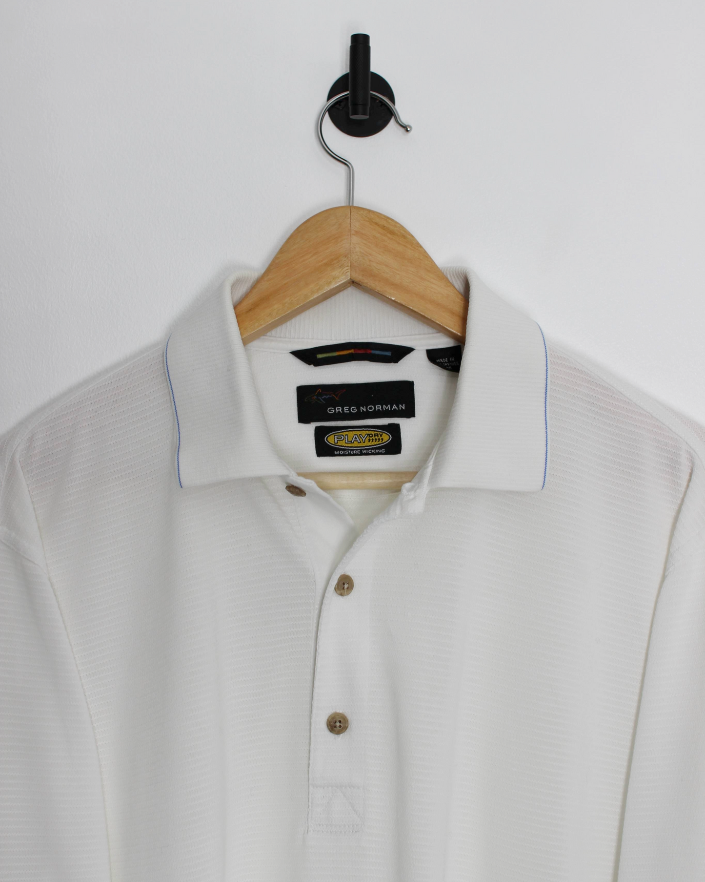 90s Greg Norman White Polo-Shirt (M)