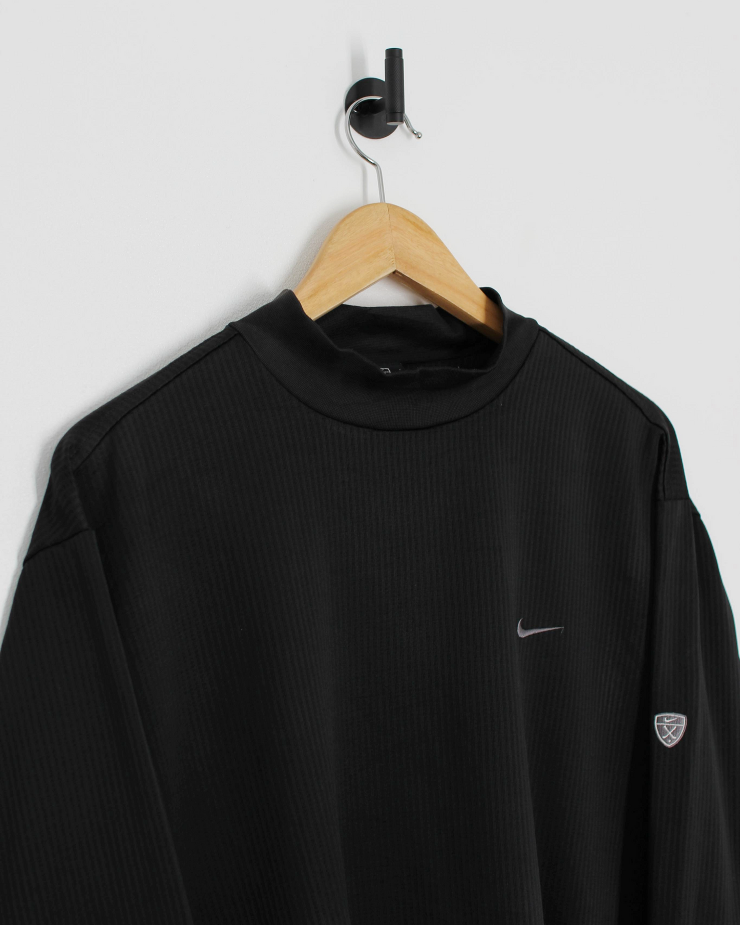 00s Nike Long Sleeve Black Mock Neck (L)