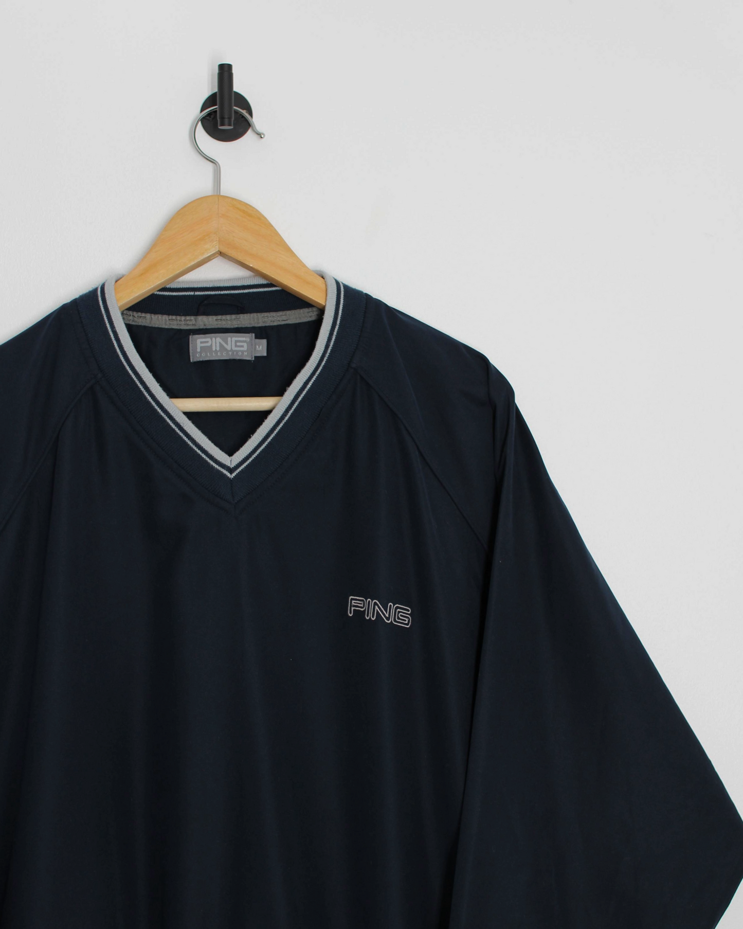 00s Ping ‘Mr Ping’ Navy Windbreaker (M)