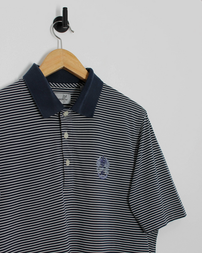 2010 Ryder Cup Ashworth Navy/White Striped Polo-Shirt (M)