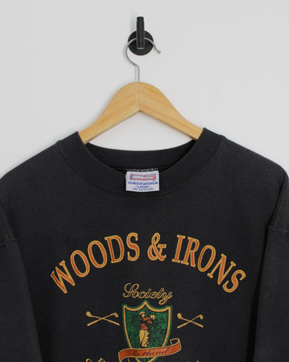 90s ‘Woods & Irons Society’ Crewneck Sweatshirt (M)