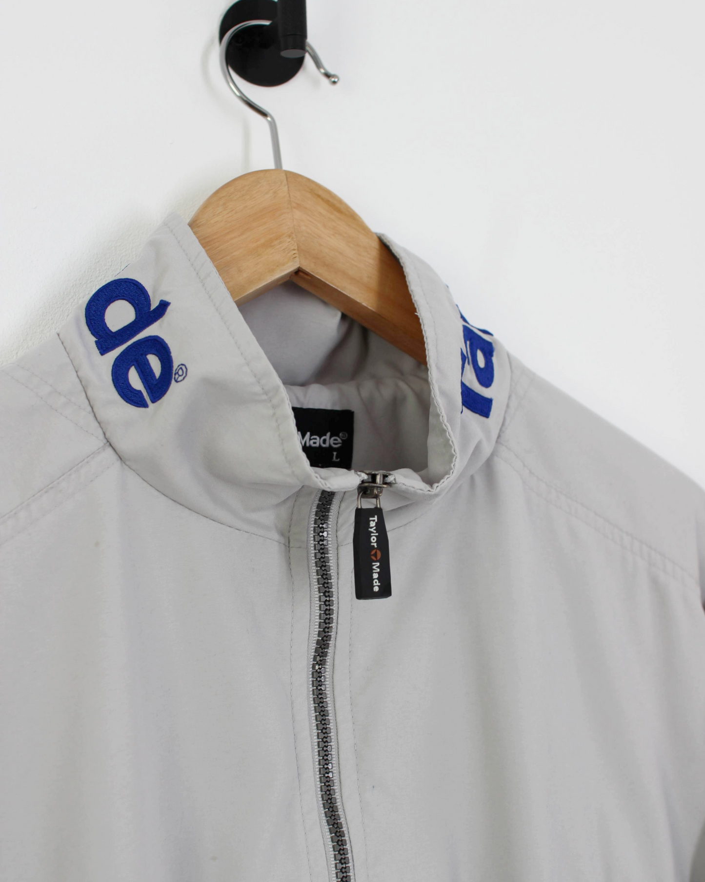 90s TaylorMade Grey/Blue Quarter Zip Jacket (L)