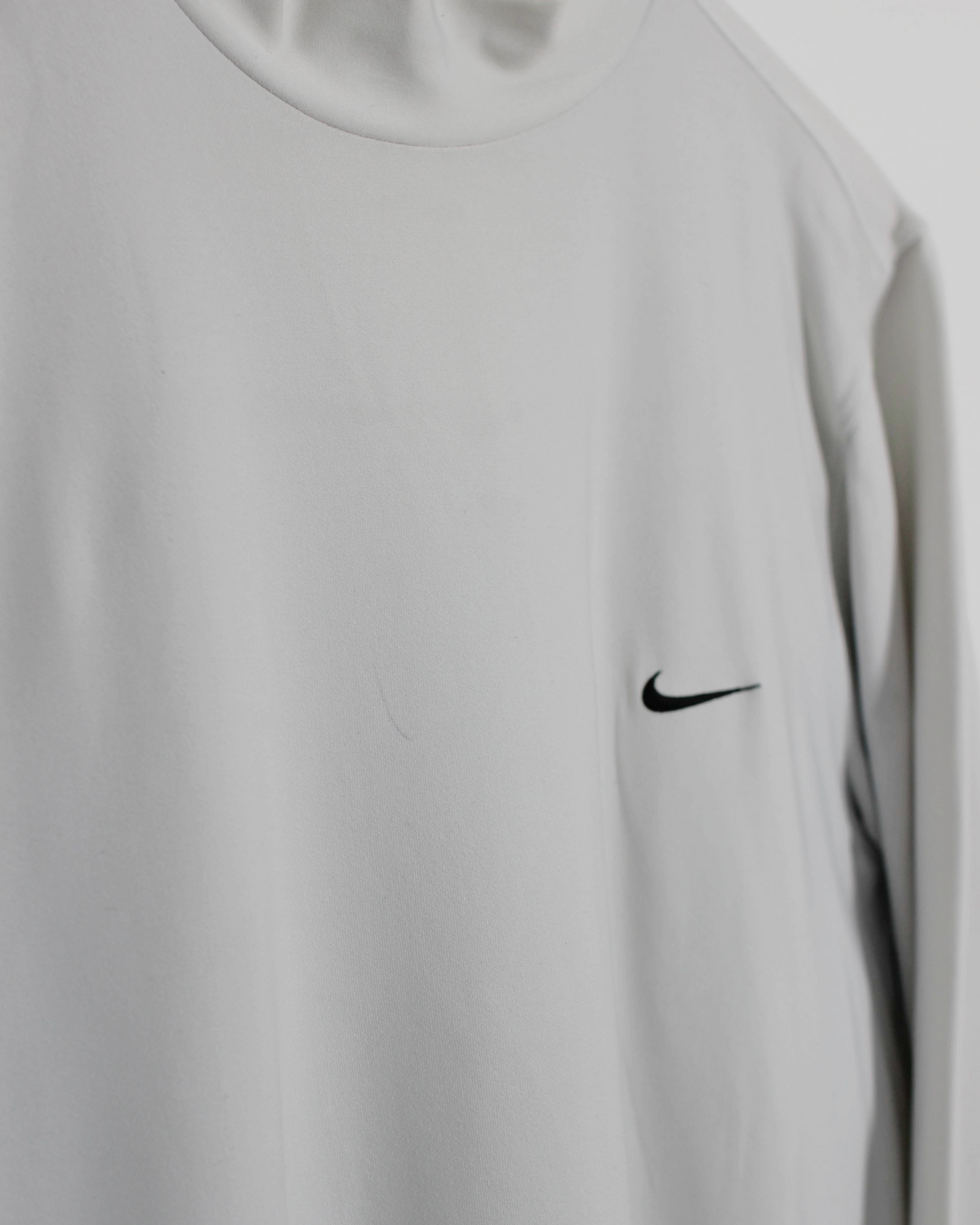 00s Nike White Long Sleeve Mock Neck (S)