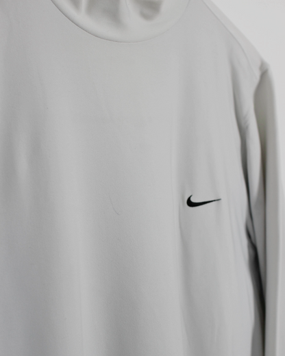 00s Nike White Long Sleeve Mock Neck (S)