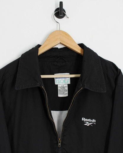 90s Reebok Golf Black Harrington Style Jacket (L)