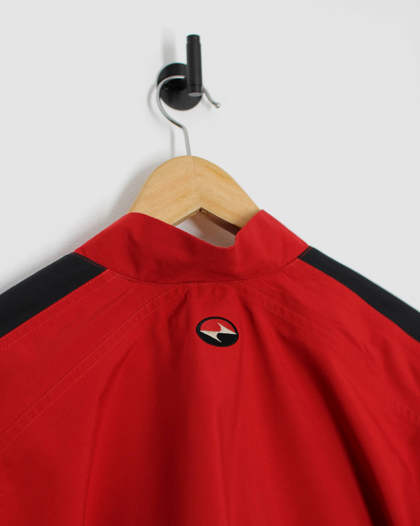 90s Nike Yin Yang Red/Black Half-Zip Windbreaker (L/XL)